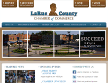 Tablet Screenshot of laruecountychamber.org